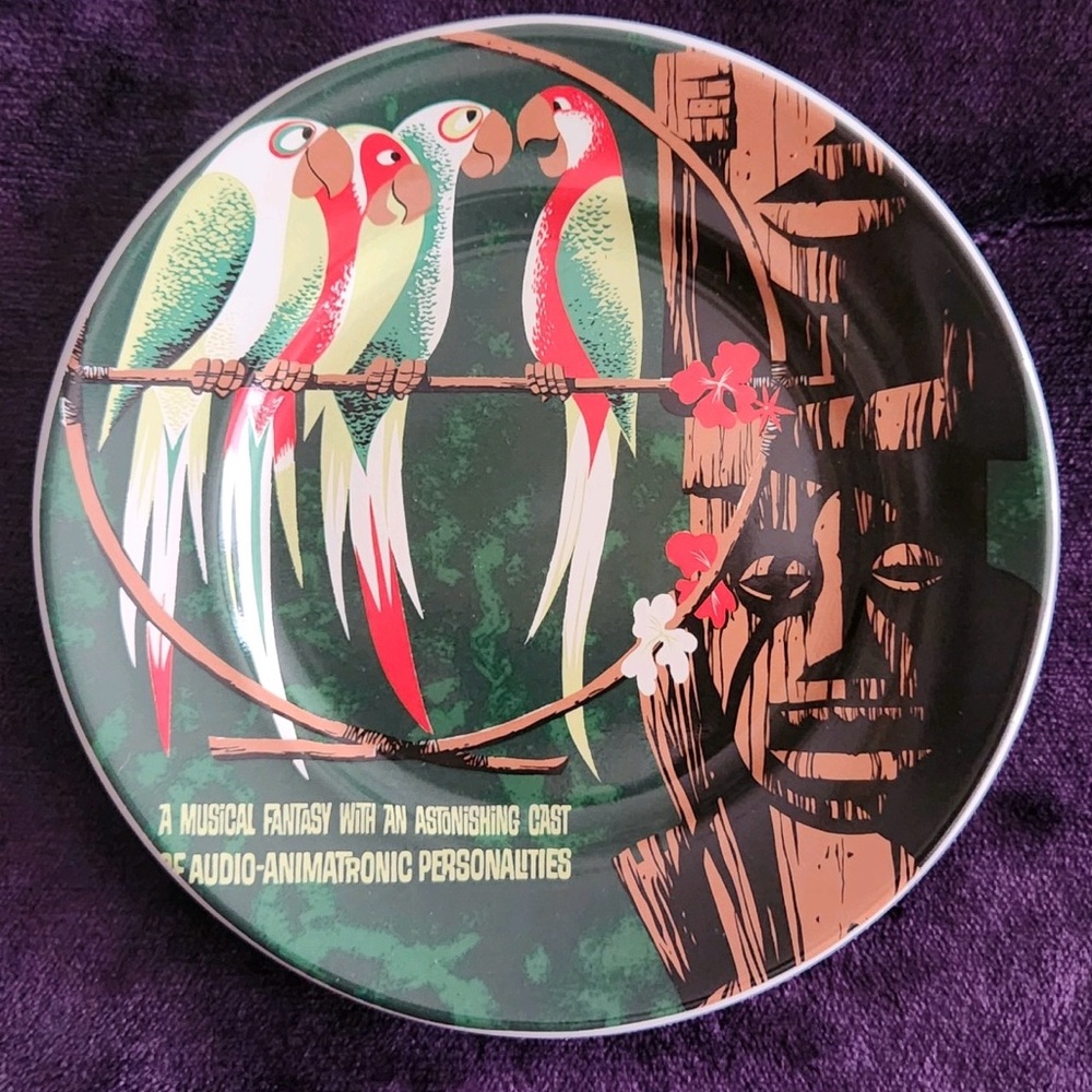 NWT Authentic Disney Parks - Enchanted Tiki Room 7” Plate